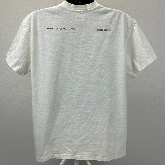 Feature x Saucony Greetings From Dreamland USA T Shirt UFO White Tee XL X-Large - Picture 3 of 12